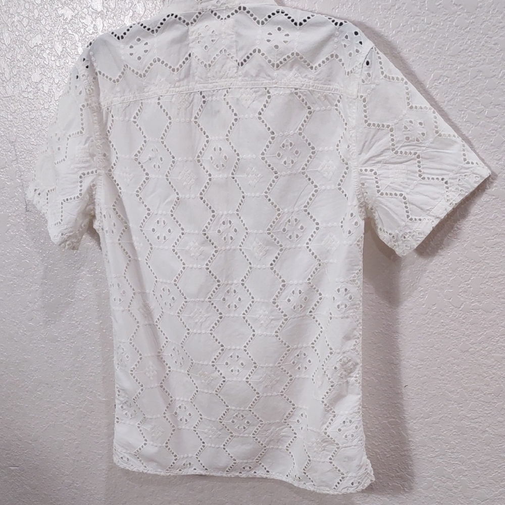 Hollister White Men's Shirt - Picture 11 of 16